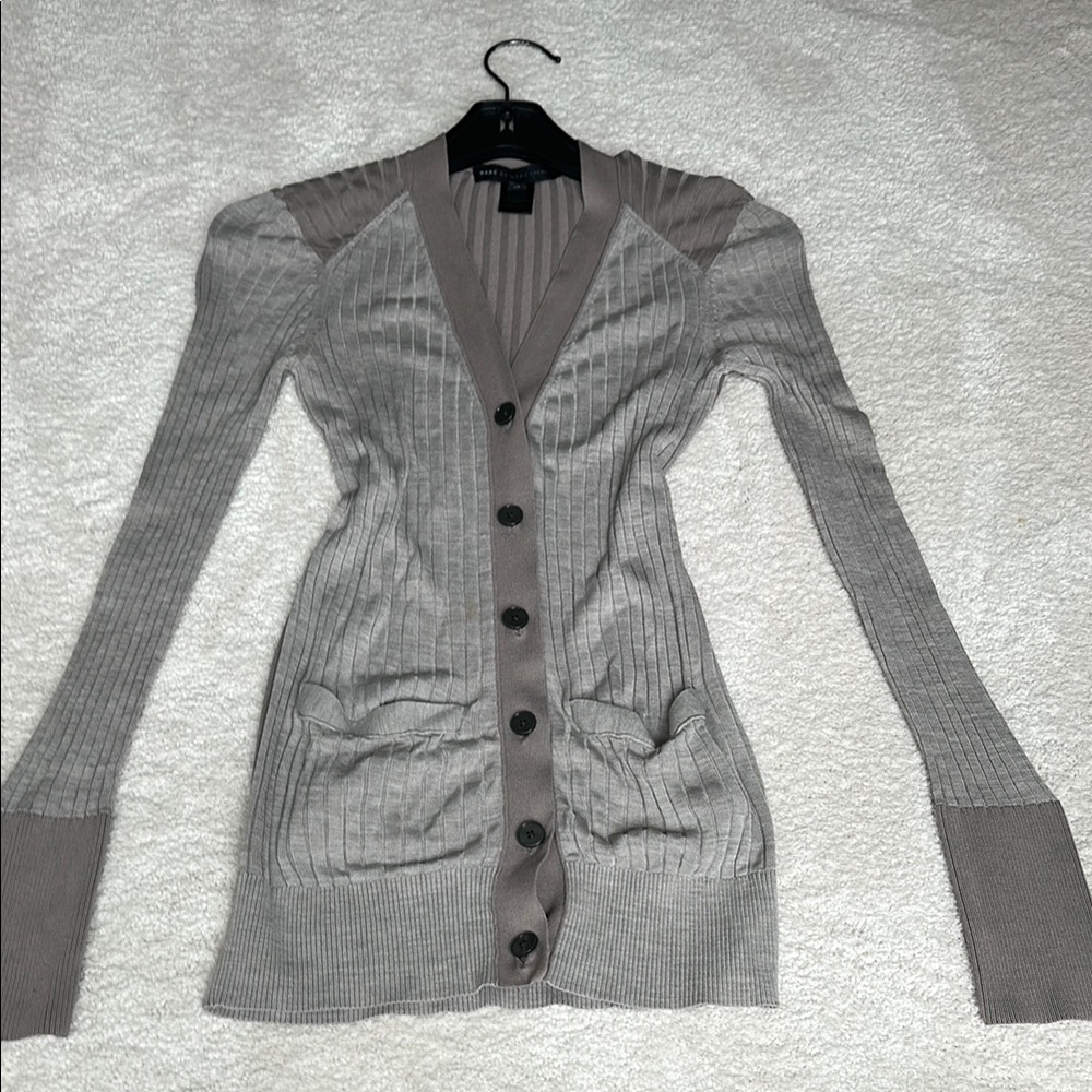Marc Jacobs Women's Gray Cardigan Sweater szXS